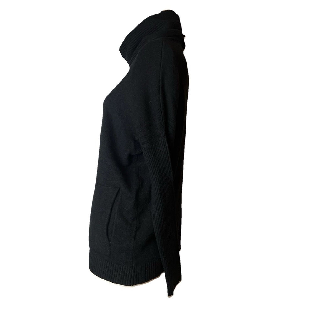 Cyrus Women's Black Rayon Blend Turtleneck Front Pockets Sweater Size S - Picture 4 of 15